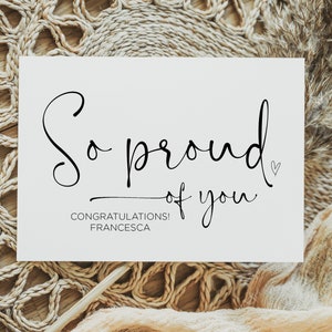 Carte de mariage de félicitations, cadeau de mariée et de marié, personnalisé si fier de vous couple se marier, fiançailles personnalisées nouveau bébé félicitations