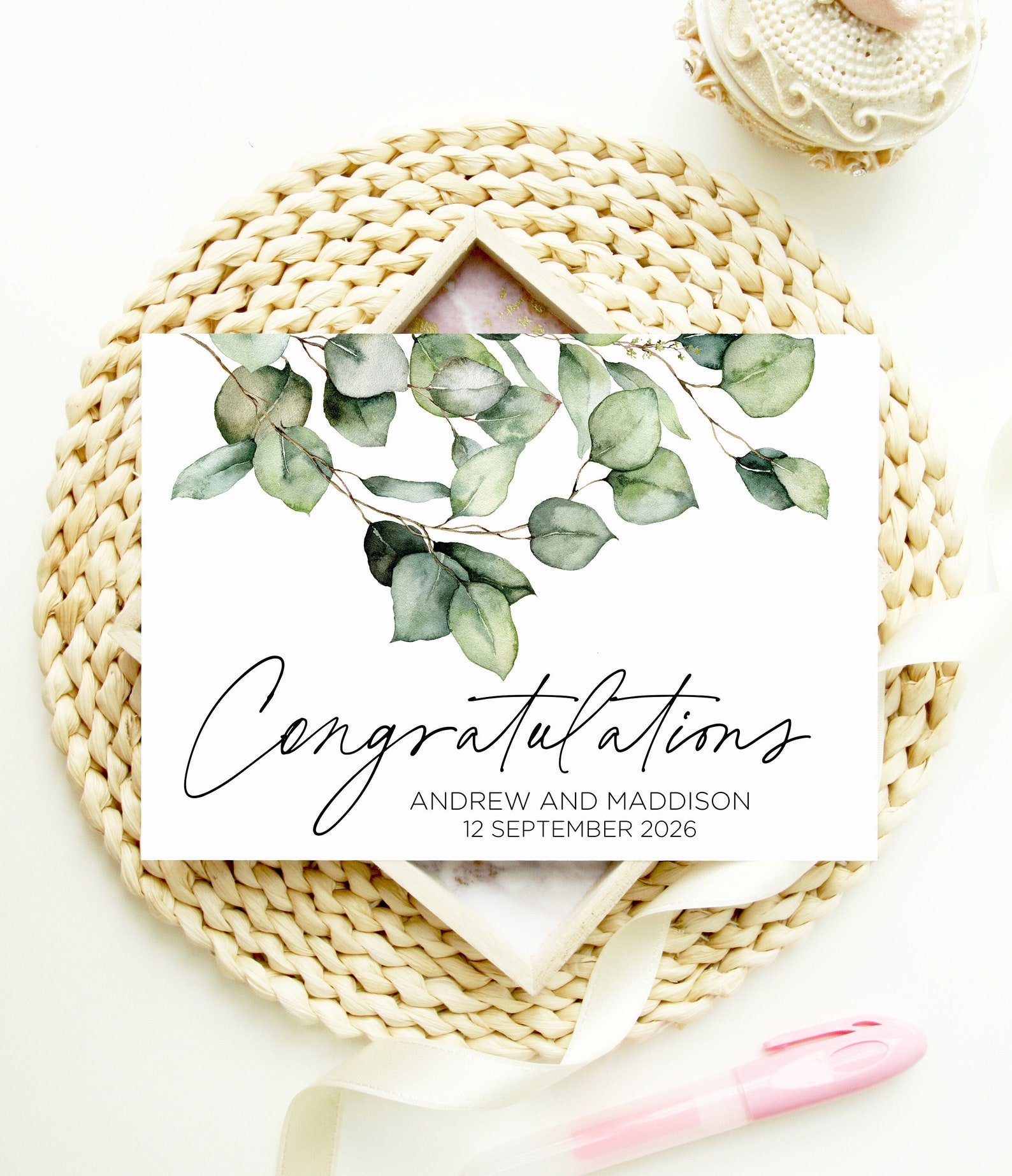 Custom Congratulations to the New MR & MRS Wedding Card, Bride and ...