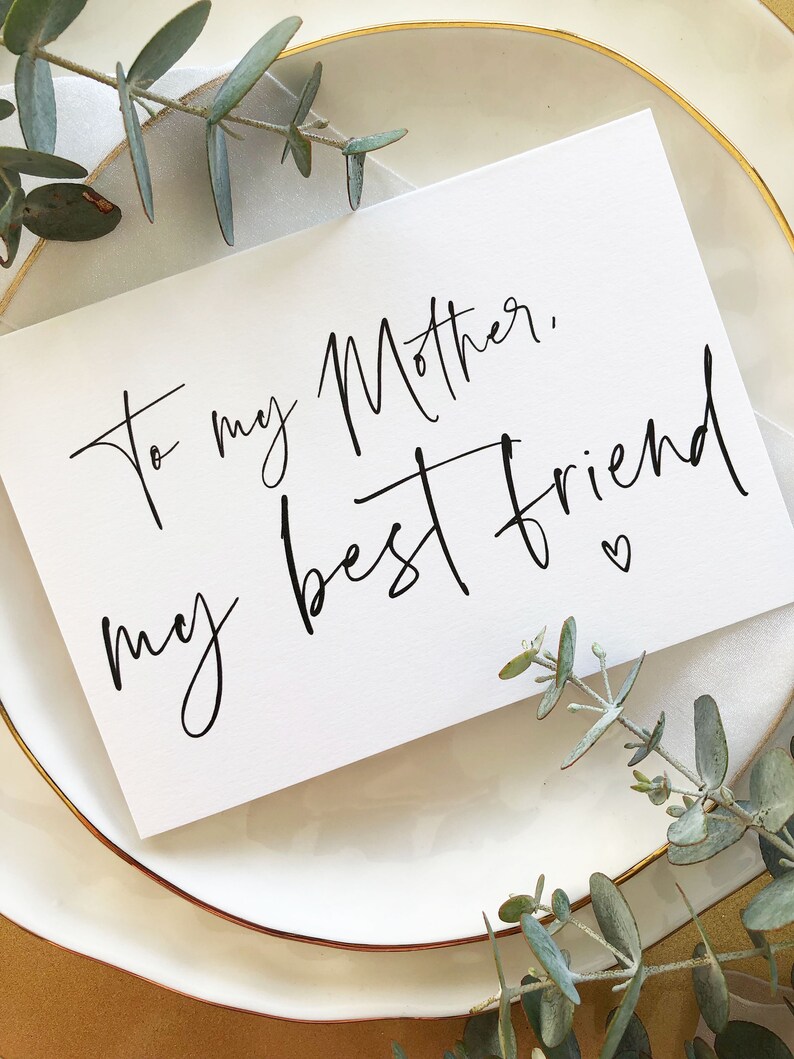To My Mother My Best Friend Mother of the Groom Gift ...