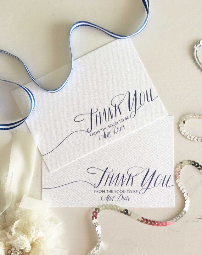 personalised thank you notes engagement thank you cards custom engagement thank you cards