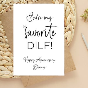 Grappige Happy Anniversary Card, eerste verjaardagskaart voor man verjaardagscadeau voor vrouw, ik hou van je kaart voor vriend vriendin