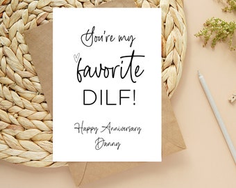Funny Happy Anniversary Card, First Anniversary Card for Husband Anniversary Gift for Wife, I love You Card for Boyfriend Girlfriend