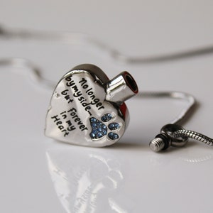 Pet Heart Memorial Urn Necklace • Pet Cremation Jewelry • Pet Urn • Heart Memorial Necklace • Memorial Urn For Dog • Memorial Gift