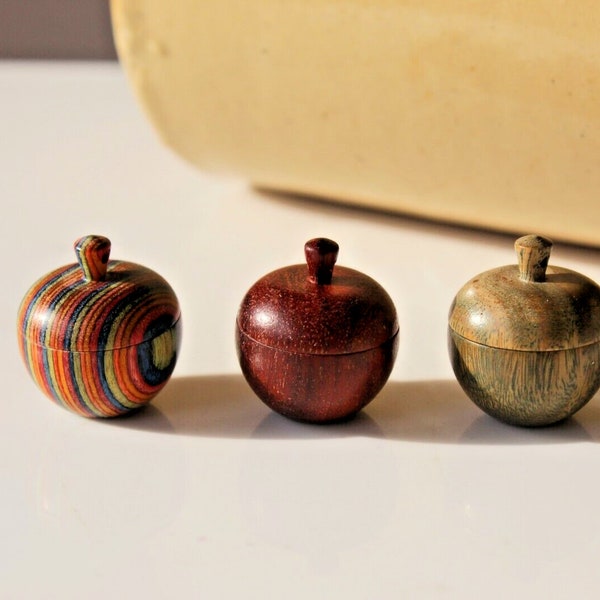Small Wooden Apple Urn • Mini Urn For Human Ashes • Small Urn • Pet Ashes Urn • Ashes Urn • Memorial Urn Gift • Wood Urn