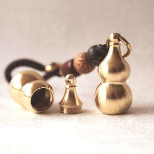 Small Brass Urn On Cord • Mini Urn For Human Ashes • Small Urn • Pet Ashes Urn • Ashes Keychain Urn • Memorial Urn Gift • Brass Urn