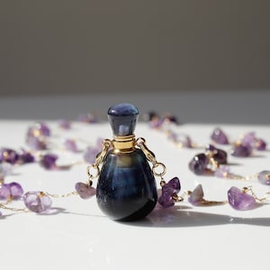 Kristall Mini Urne Halskette: Naturstein Andenken, Erinnerungsgeschenk