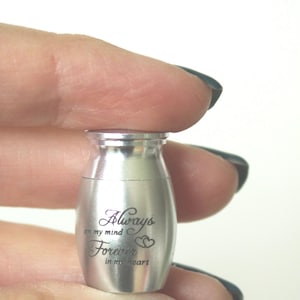 Mini Keepsake Urn • Small Urn For Human Ashes • Pet Ashes Urn • Ashes Keepsake • Always In My Heart Urn • Memorial Gift • Christmas Gift