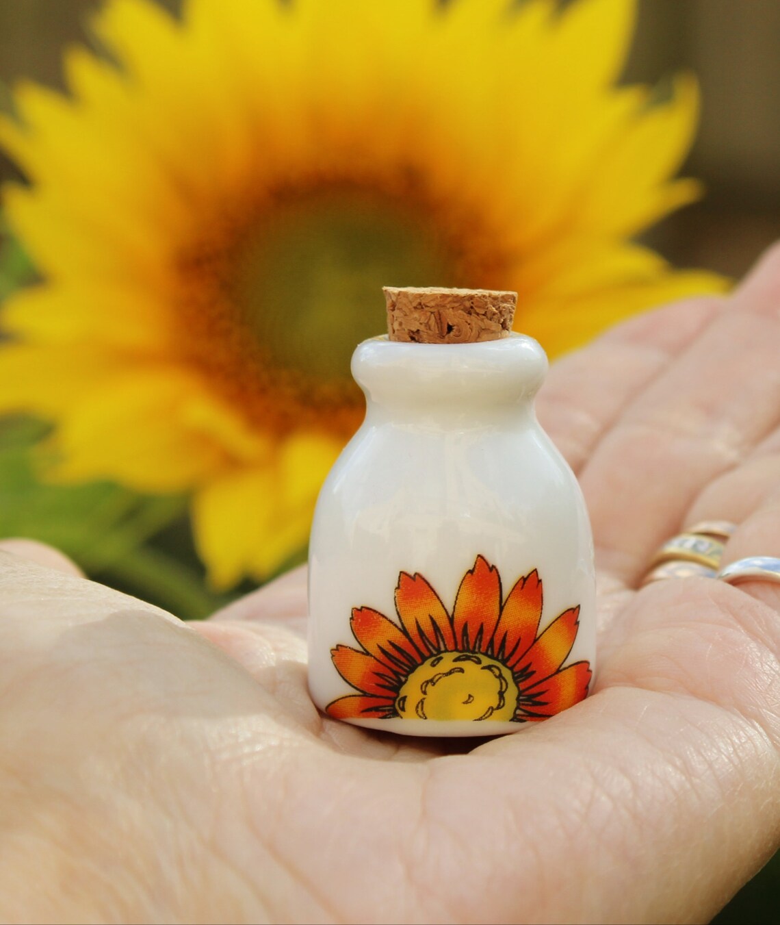 Small Ceramic Urn With Cork Top Ceramic Mini Urn Ashes Etsy