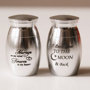 Mini Keepsake Urn • Small Urn For Human Ashes • Pet Ashes Urn • Ashes Keepsake • Always In My Heart Urn • Memorial Gift • Christmas Gift