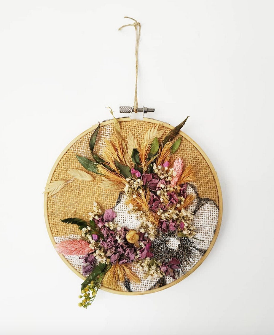 Tambour Illustration & Fleurs Séchées #2