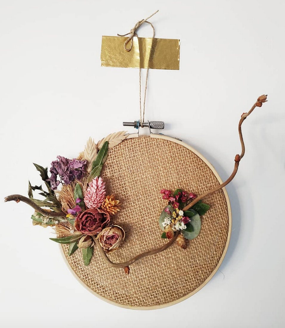 Tambour Poétique et Fleurs Séchées