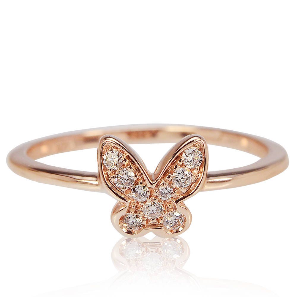 Diamond Butterfly Open Ring – NicoleHD Jewelry