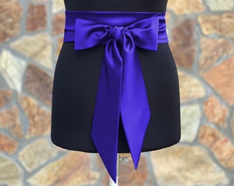 Plus Size Royal Blue Sash, Solid Royal Blue Sash Belt, Trouwjurk Sjerp, Jurk Sjerp, Cocktailjurk Riem, Bruidsmeisje Sjerp, KLEUROPTIE