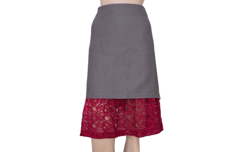 Dark Red Skirt Extender Slip,Dress Extender Slip Wine color WITH LENGTH OPTION