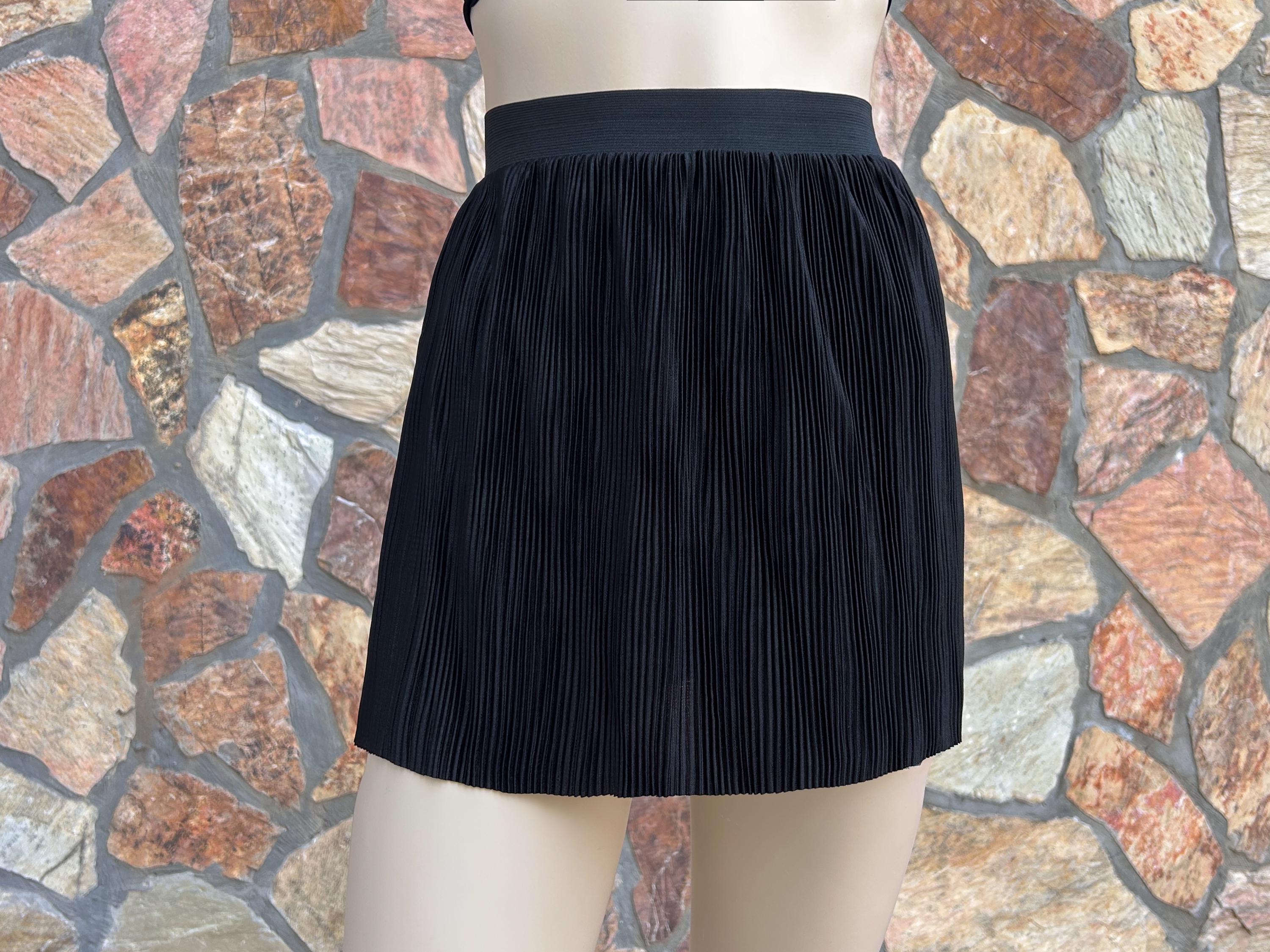Black Chiffon Micro Mini Skirt with Length & Size Option, Lingerie swim  cover-up stretch mini gothic- CUSTOMIZATION AVAILABLE