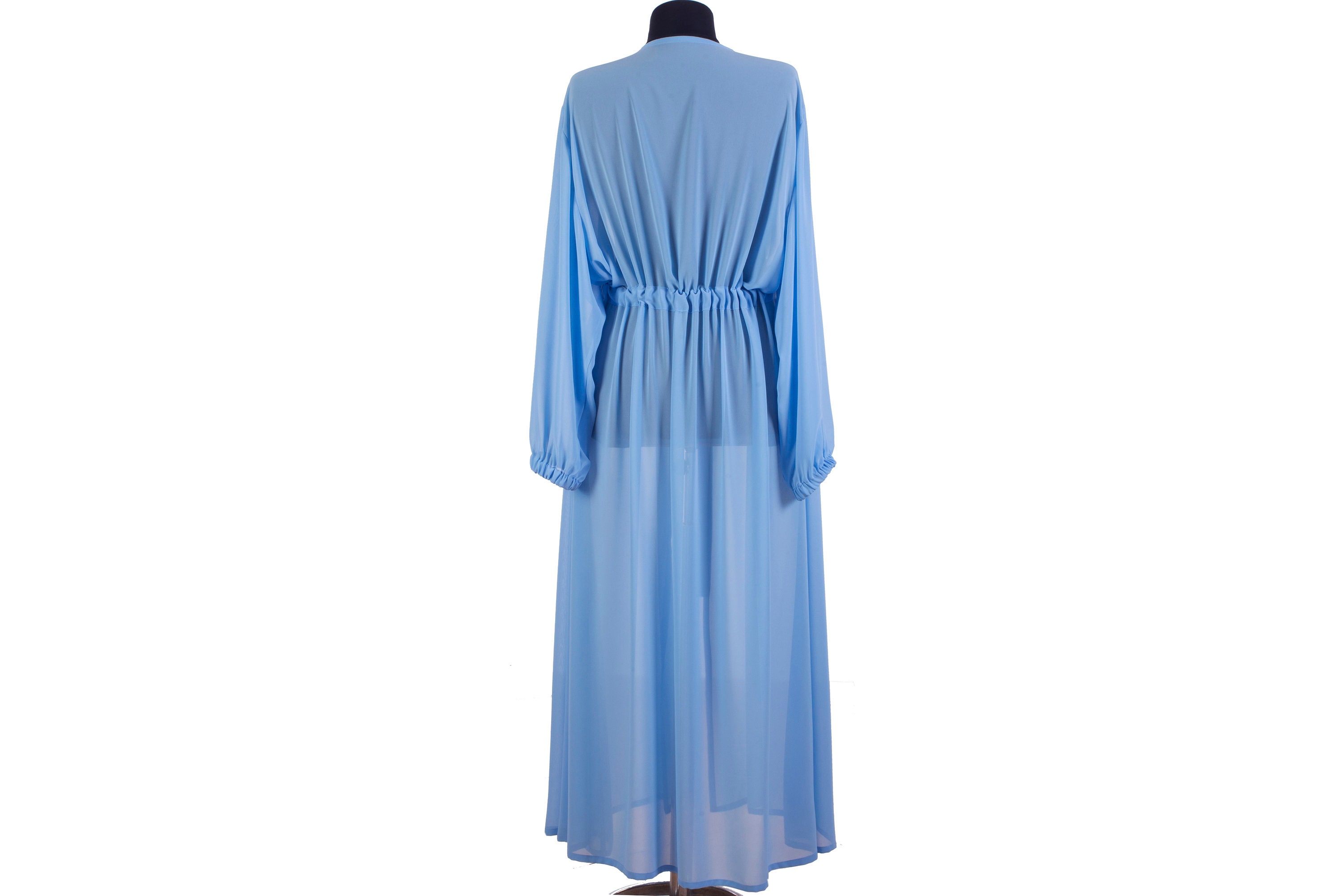 long chiffon robe