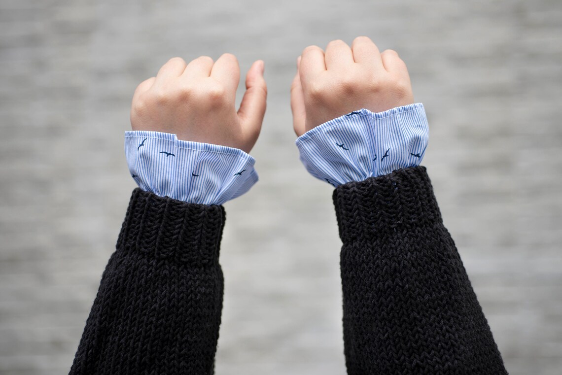 Sleeve ExtenderWrist Cuff Set of 2 Ruffle Cuffs One layer Etsy
