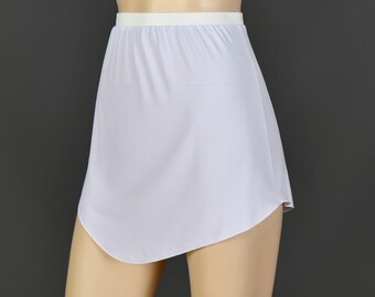 Witte bedekkende rok, buitsjaal, heupomslag, yogarok, lange leggingrok, mini-kokerrok, yogabroekrok, plus size