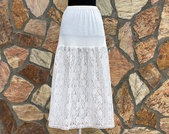 Delicate Lace Skirt Extender White - Choose Length + Waist - Etsy