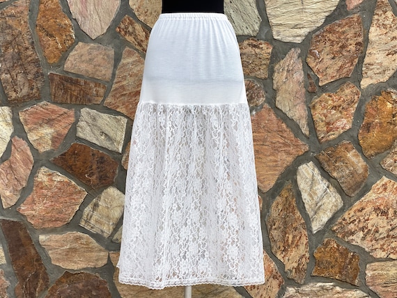 chinese dress ladies Jessica Lace Skirt Extender- White 2XL / White