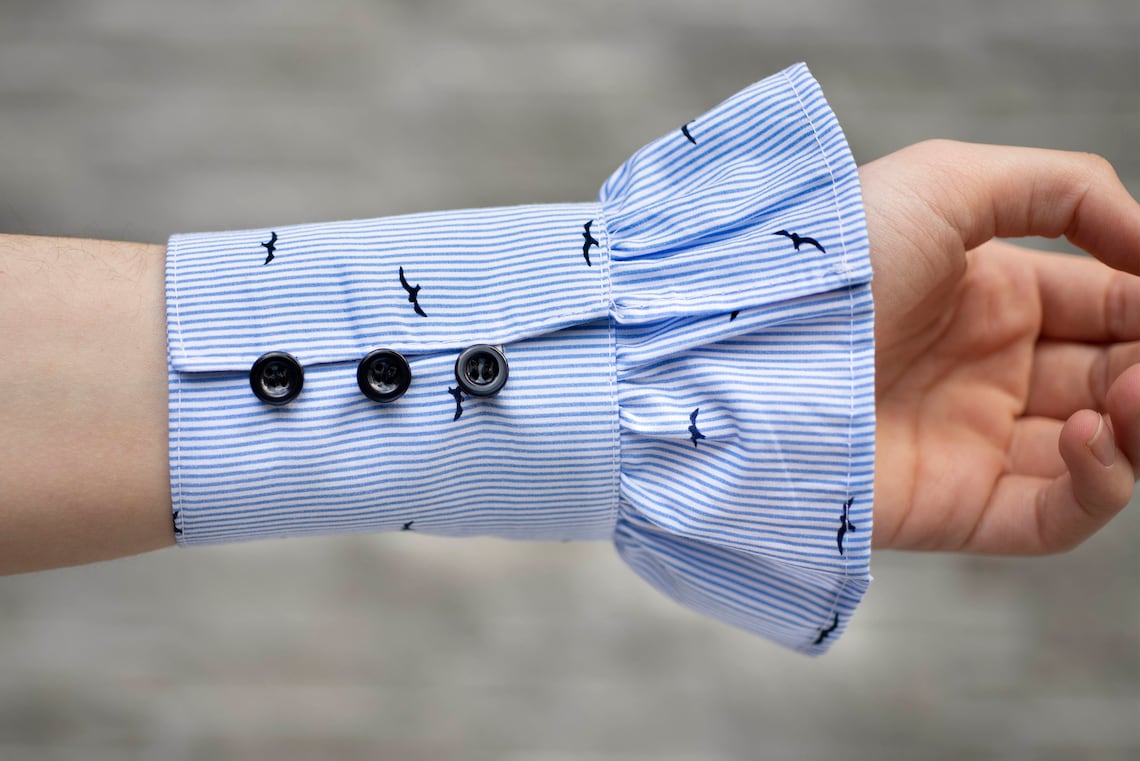 Sleeve Extenderwrist Cuff Set of 2 Ruffle Cuffs One Layer Etsy