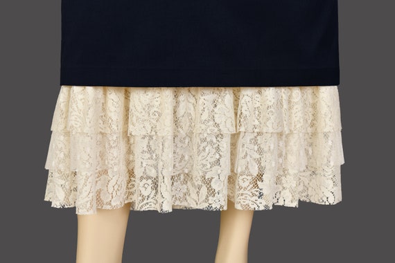 cream lace dress extender Girls Full Slip Lace Dress Extender, 3 Colors, 4 Sizes, Kids Childrens, skirt