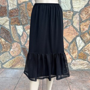 Black flare skirt extender modest 2025