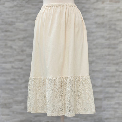 Skirt Extender Slip Dress Extender Slip White WITH LENGTH Etsy