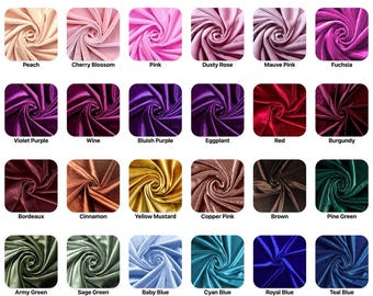 Velvet Fabric swatches.