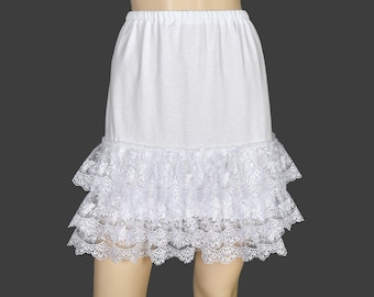 lace white bridal dress Custom White Higher Neck Lace American Bustle Wedding Dress main image 1