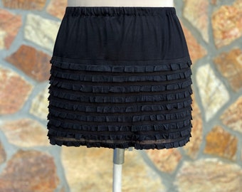 Plus Size Overskirt For Leggings,Yoga Skirt, Booty Shawl,Modest Shirt Extender Slip, Dress Extender Slip, Black- LENGTH & SIZE OPTION