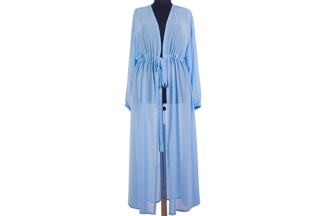 long chiffon robe