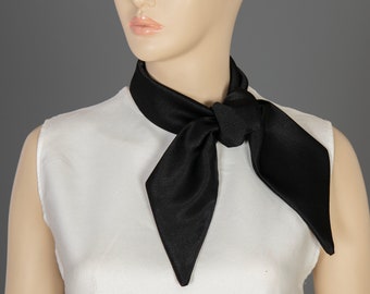 Skinny Scarf, Detachable Accessories for Women, Neck Scarf, Narrow Scarf, Neck Tie Bow Scarf