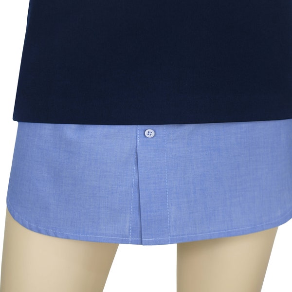 Benutzerdefinierte Plus Size Top Extender in Denim Blue Shirt Extender, Plus Size Extender, Denim, Jeans Farbe