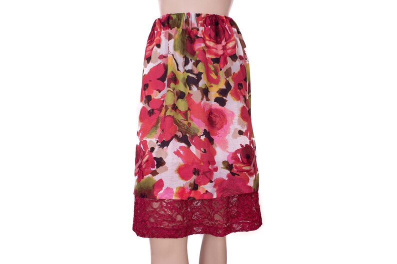 Dark Red Skirt Extender Slip,Dress Extender Slip Wine color WITH LENGTH OPTION