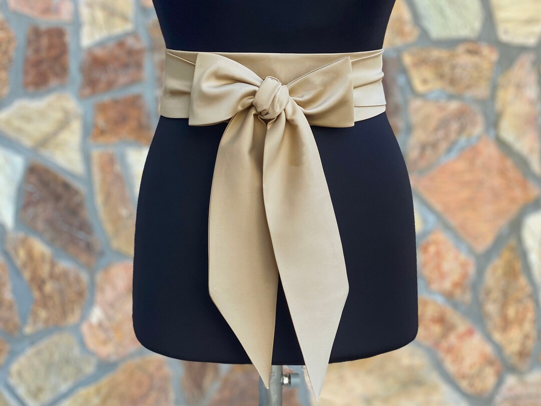 Plus Size Champagne Sash Solid Champagne Sash Belt Wedding Etsy