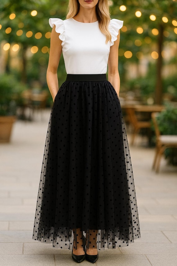 フラメンコ reel of lyricism tulle skirt : black フラメンコ reel of