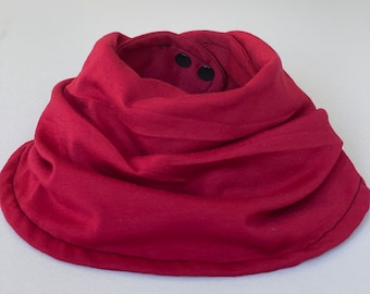 Baby Scarf Bib Cranberry