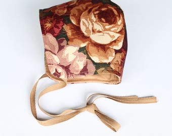 BABY GIRL BONNET *reversible