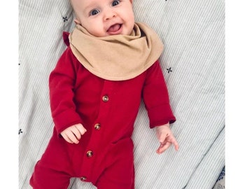 Infinty Scarf Bib Tan oatmeal