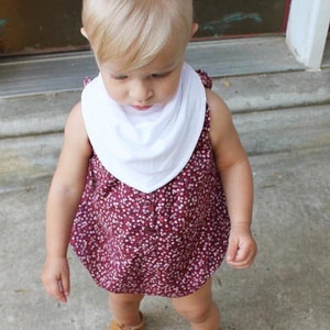 Baby Bandana Bib Pure White