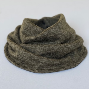 Baby Scarf Bib Soft  Olive Green