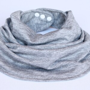 Baby Scarf Bib Gray