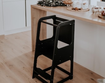 Kitchen tower, Montessori Step stool, Kitchen stool, Toddler step stool, kids step stool, Montessori furniture Kitchen chair learning stool