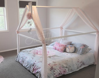 kids wooden bed frame