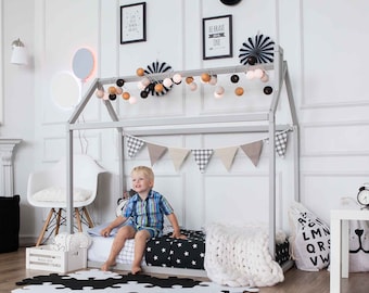 Lettino per bambini piccoli, letto Montessori, struttura per letto