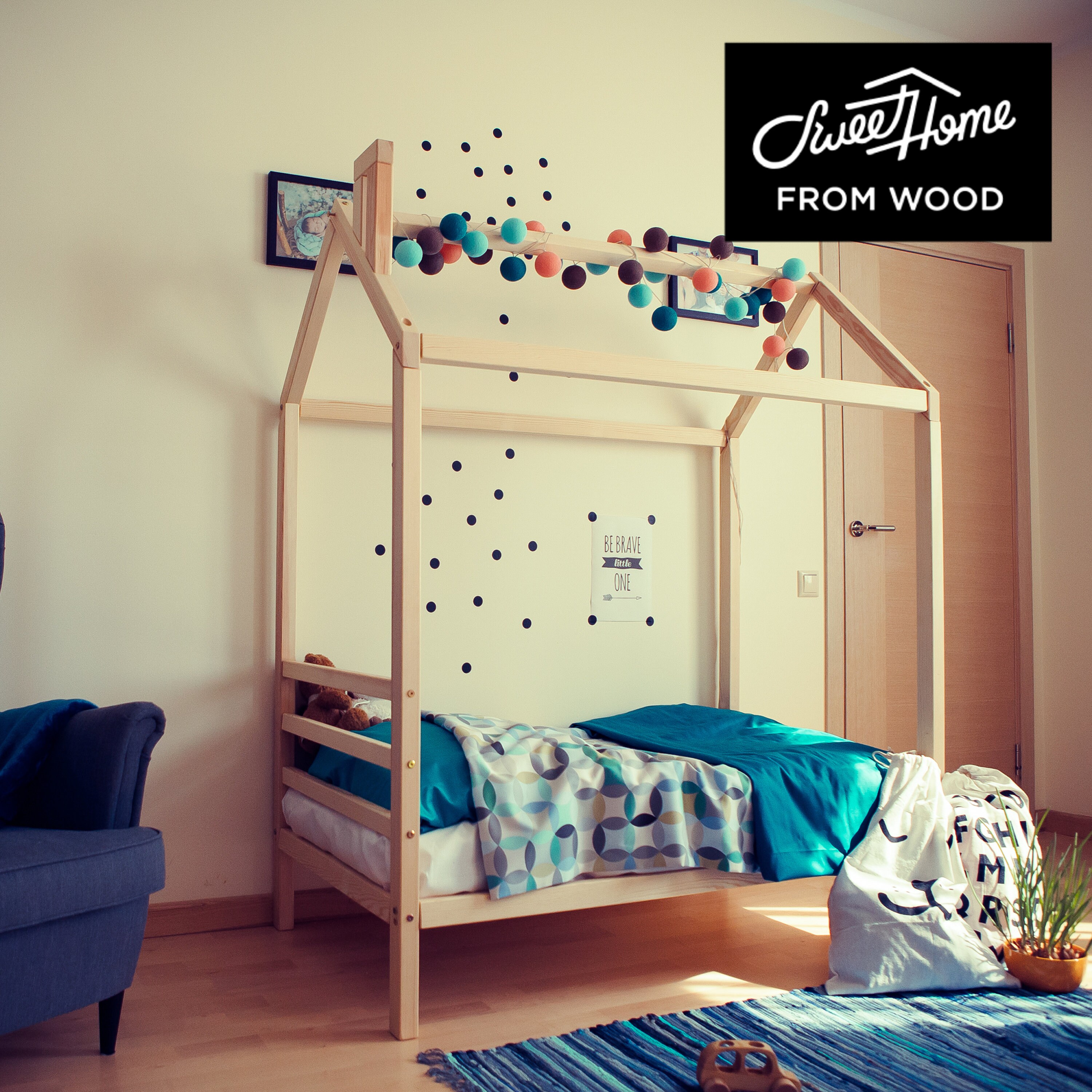 Montessori Toddler Bed Frame Bed Children Bed House Kid Bed - Etsy