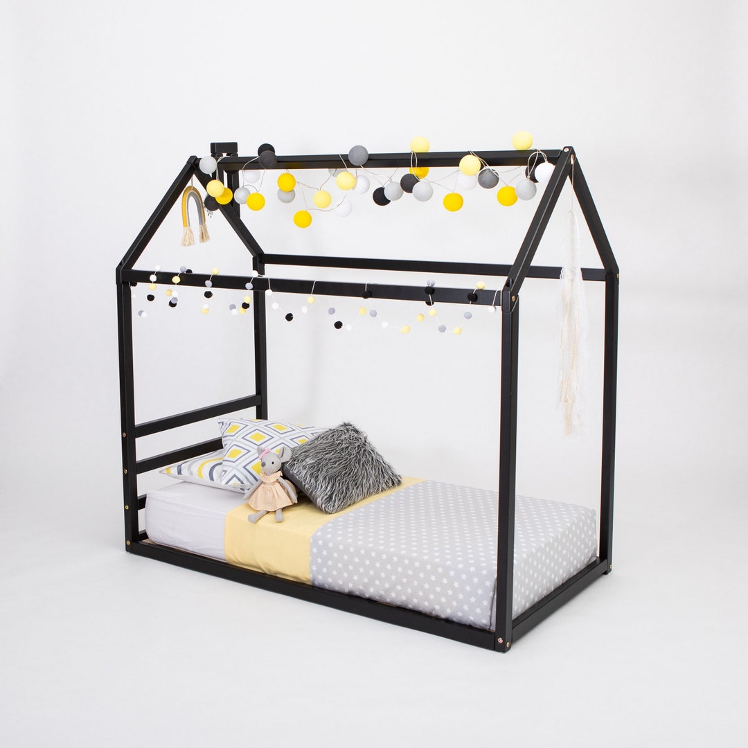 Toddler House Bed Montessori Floor Bed Montessori Toddler Bed Etsy