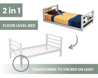 Kids bed for 3 year olds Montessori floor bed for kids, Toddler bed for boys, Second birthday gift, Bed for preschoolers Best beds for kids