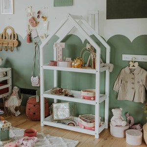 Montessori bookshelf Toy storage Nursery bookshelf, Nursery shelves, Montessori toy shelf Montessori shelf Toddler bookshelf Nursery shelf